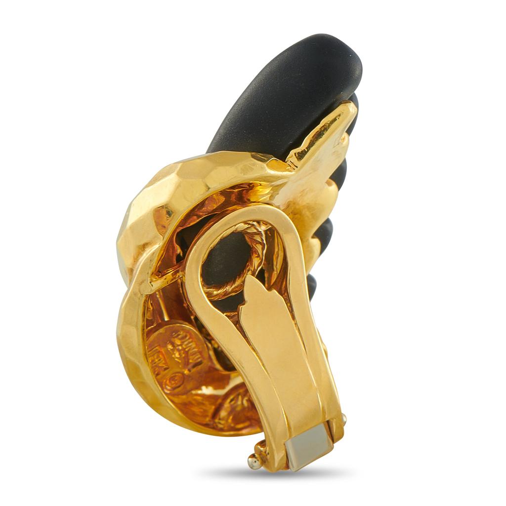 Henry Dunay 18K Yellow Gold Clip-On Earrings HD14-112125