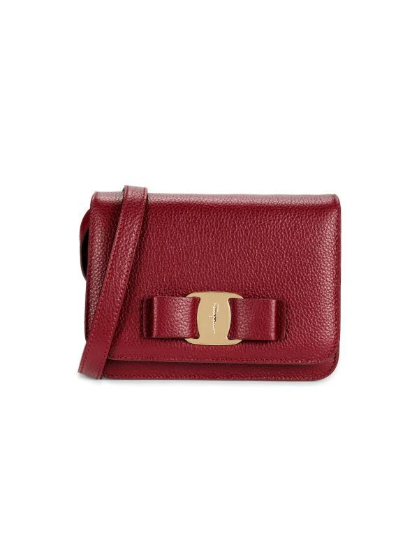 Salvatore Ferragamo Logo Leather Crossbody Bag 1