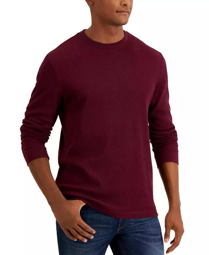 Club Room Men's Thermal Crewneck Shirt, Created for Macy's 1