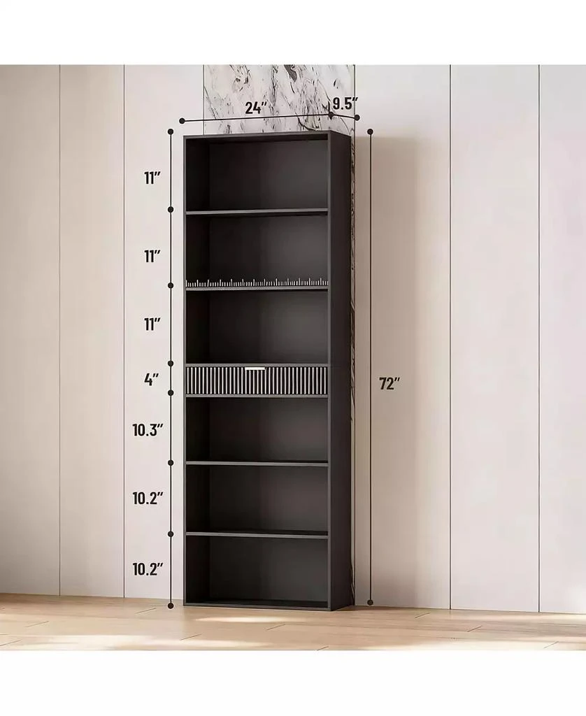 YIGII 72" Tall 7-Tier Display Organizer with Anti-Tip Kit for Home Decor 2