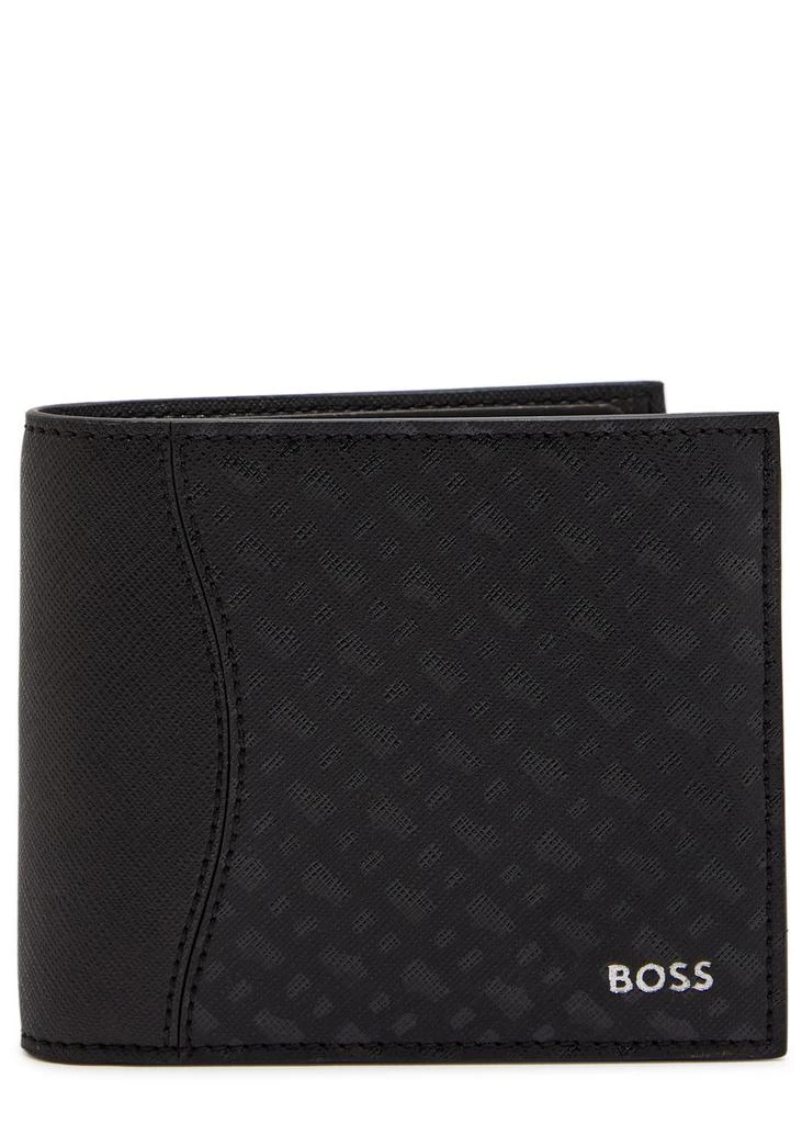 Hugo Boss Logo saffiano-leather wallet 1