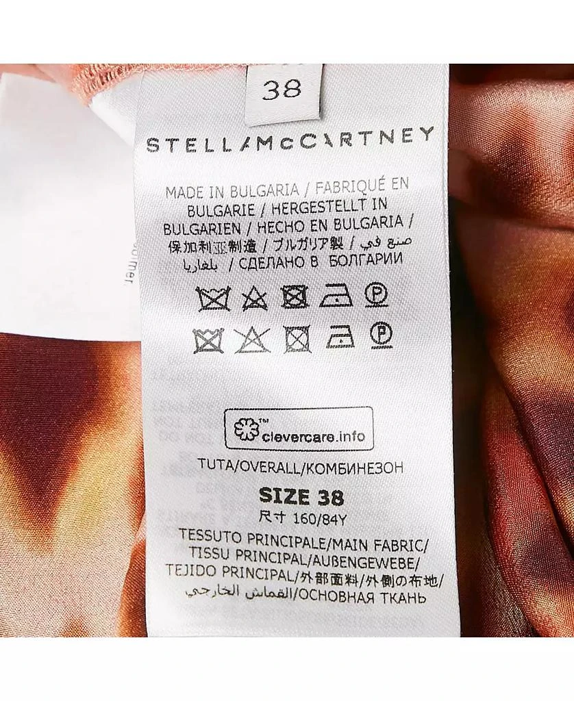 Pre-Owned Stella McCartney Women's Brown Leopard Print Silk Tie-Up Jumpsuit 6