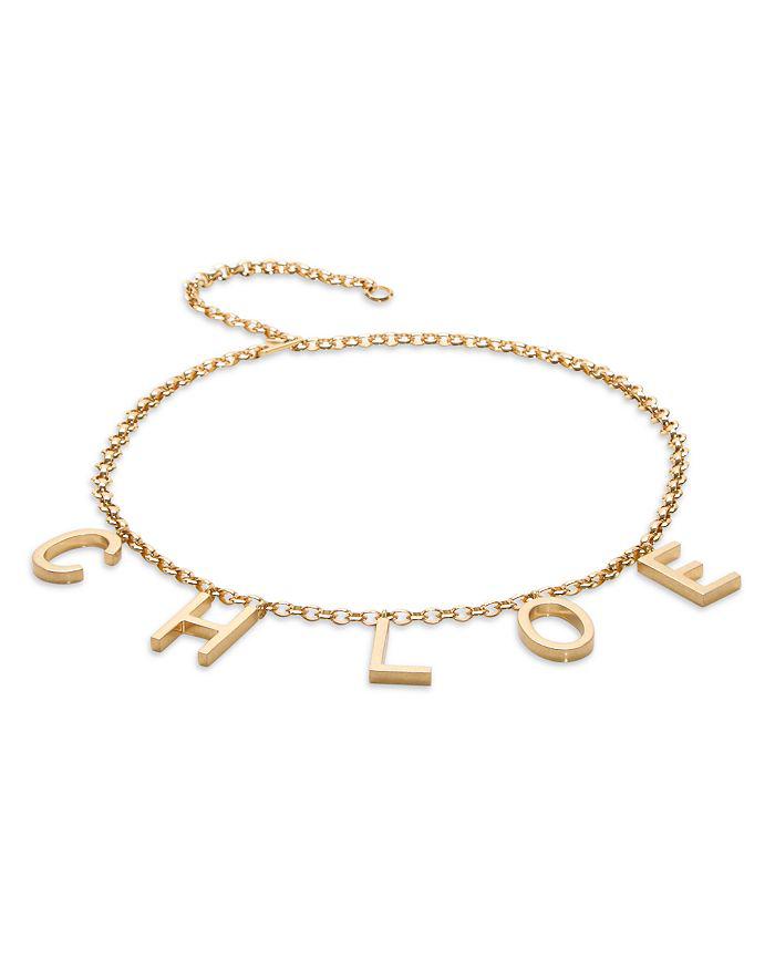Chloé Logo Letter Chain Belt