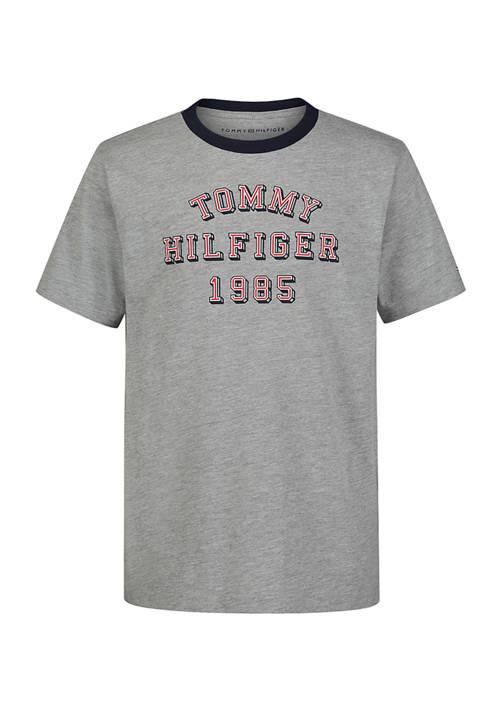 Tommy Hilfiger Hilfiger Boys 8 20 Ringer Short Sleeve Graphic T Shirt