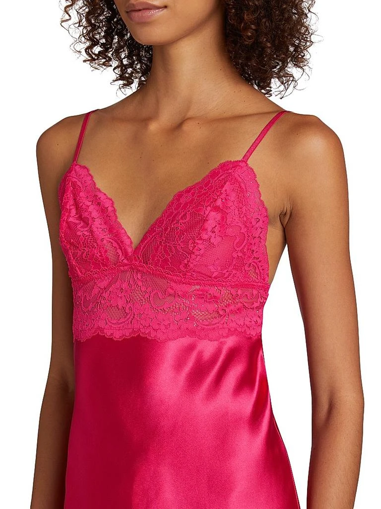 In Bloom Rory Lace-Trimmed Satin Chemise 6