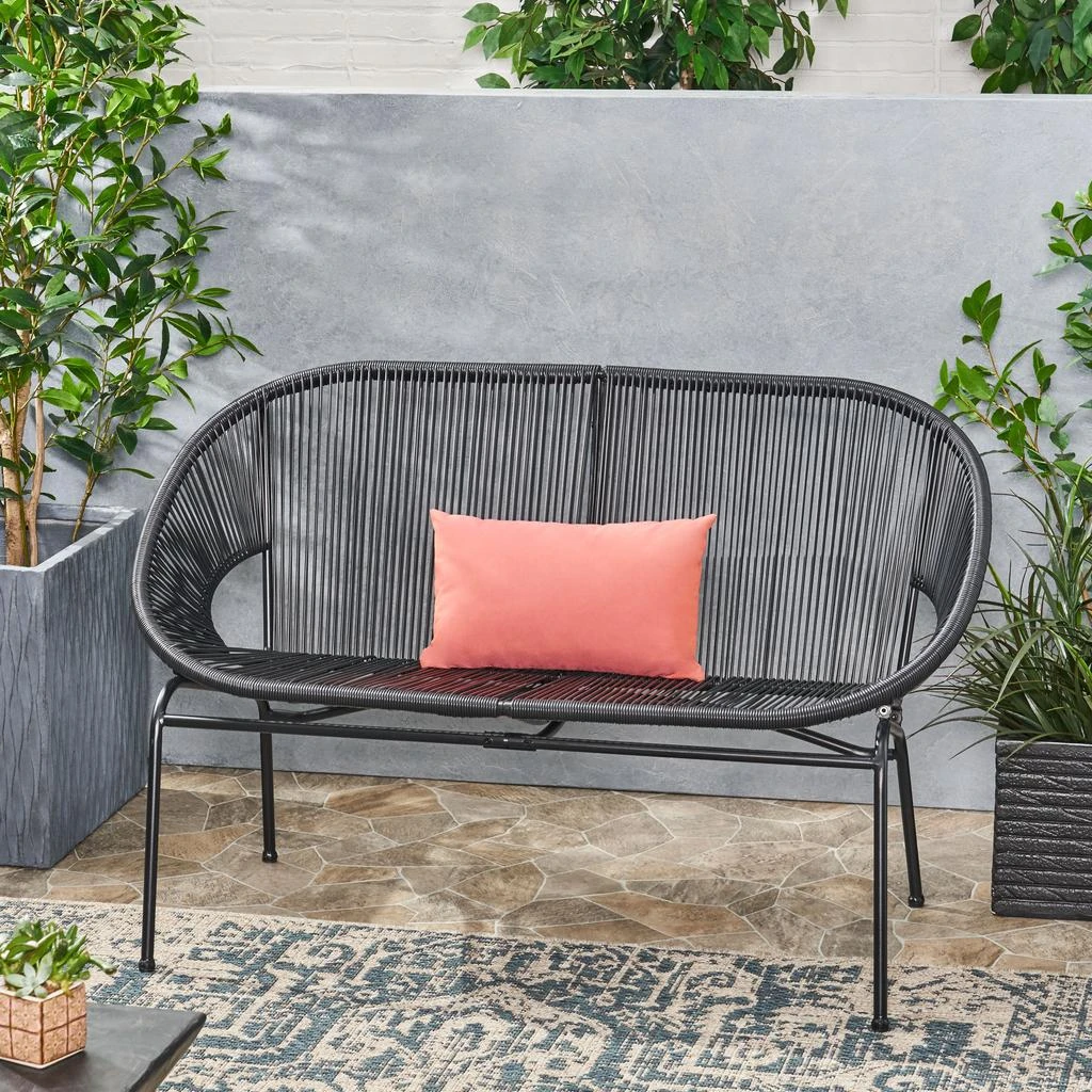 Streamdale Furniture Streamdale Modern Hammock Weave Basket Loveseat for Patio Relaxation 5