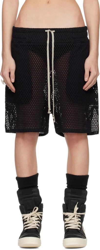 Rick Owens Black Champion Edition Mesh Shorts 1