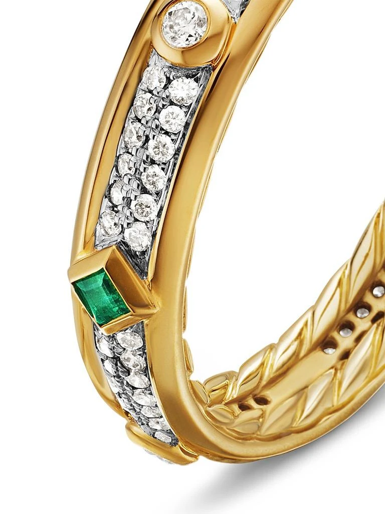 David Yurman Modern Renaissance Band Ring in 18K Yellow Gold 5