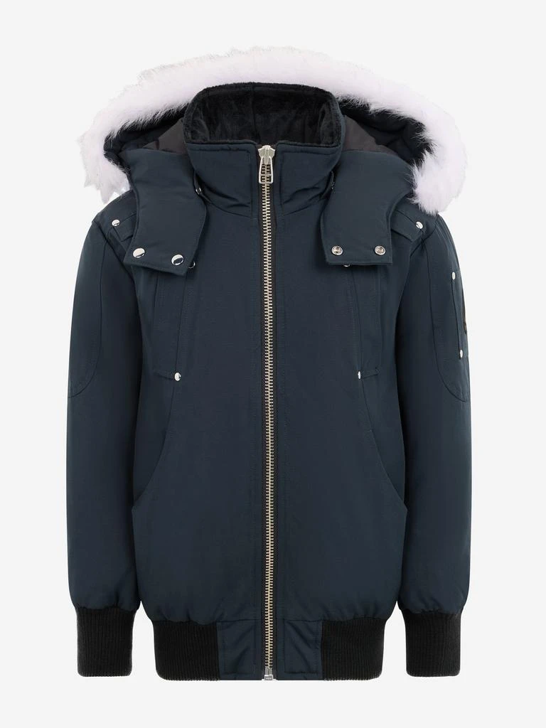 Moose Knuckles Moose Knuckles Kids Down Padded Bomber Jacket in Navy