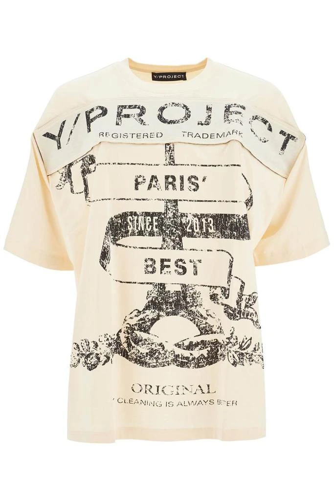 Y/Project "paris' best t-shirt with 1
