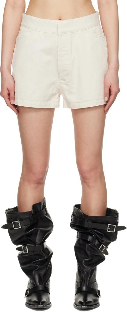 R13 Off-White Lace Back Sailor Shorts 1