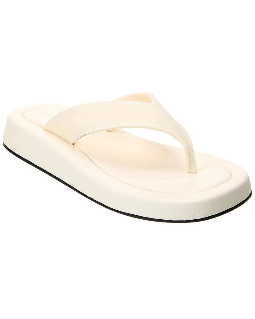 The Row Ginza Velvet Platform Sandal 1