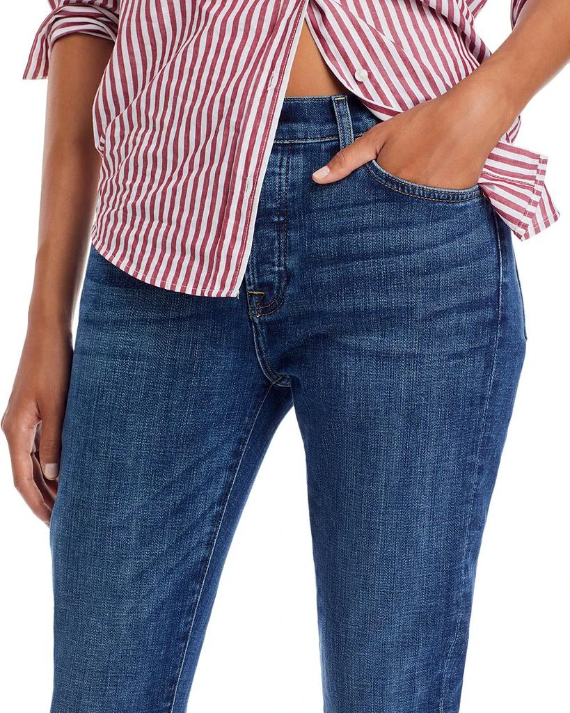 7 For All Mankind Josefina High Rise Cropped Boyfriend Jeans in Broken Twill Vanity 5