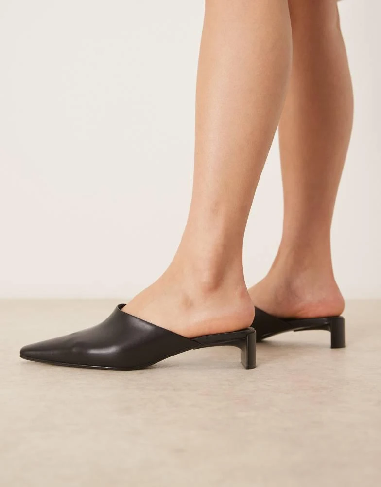 Calvin Klein Calvin Klein kitten heel mules in black 1