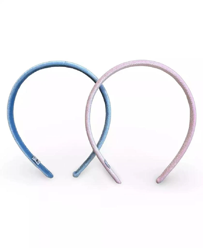 Headbands of Hope Classic Thin Padded Headband Set - Pink + Blue