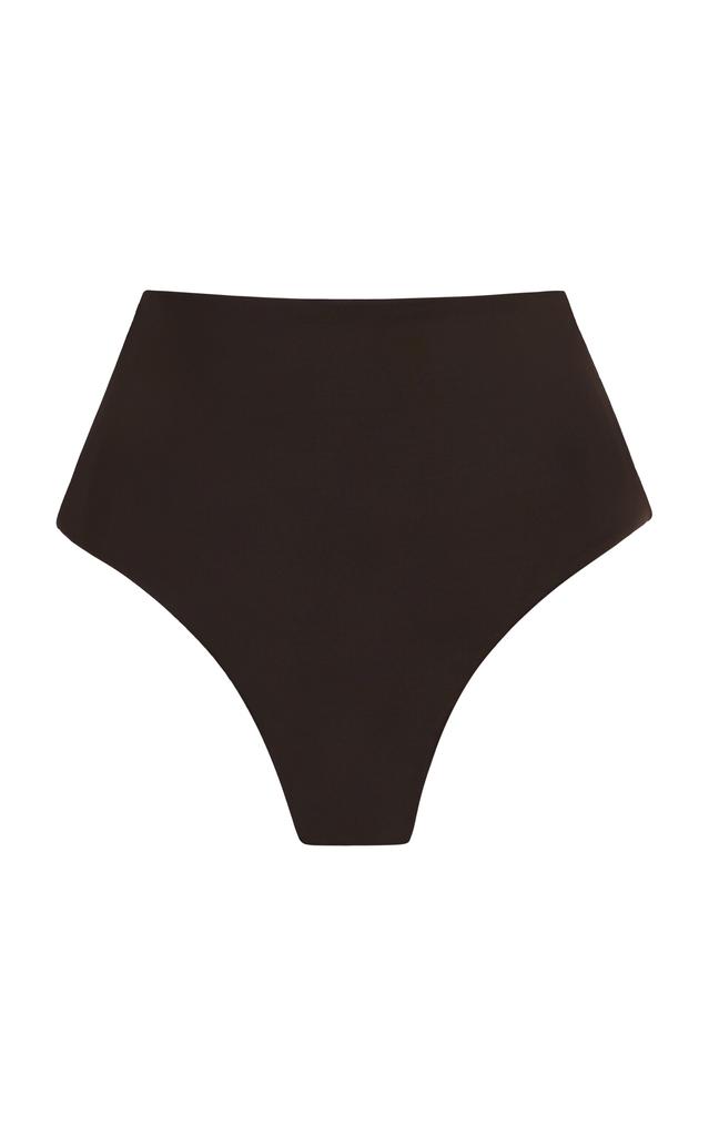 Anemos Anemos - The High-Waist Cheeky Bikini Bottom - Brown - L - Moda Operandi