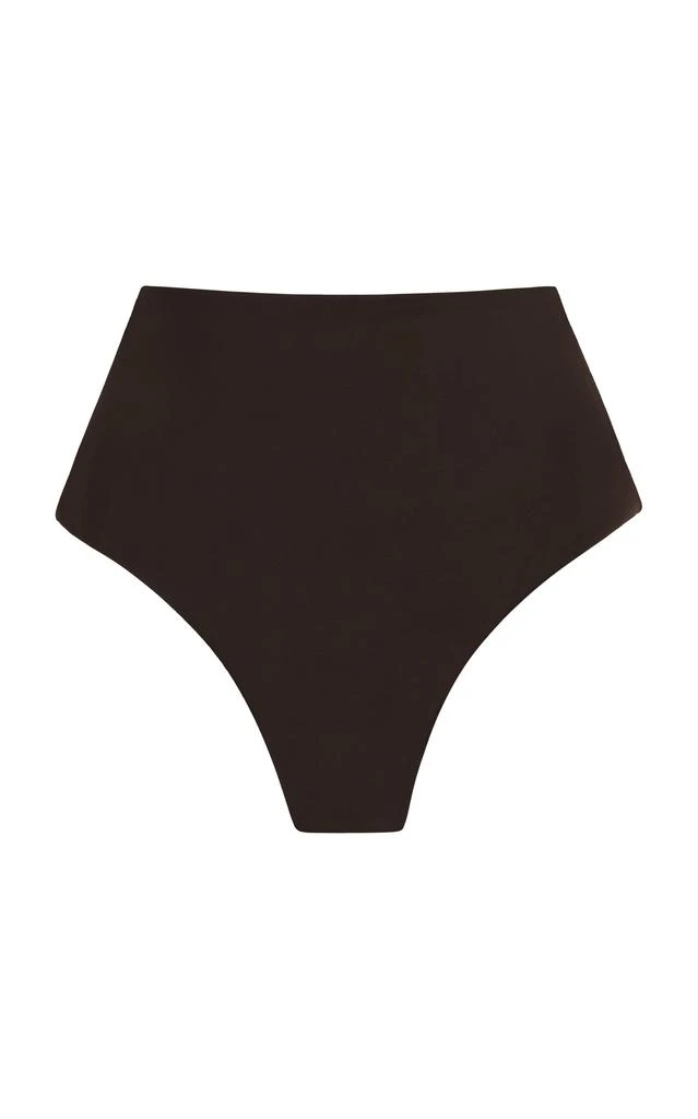 Anemos Anemos - The High-Waist Cheeky Bikini Bottom - Brown - L - Moda Operandi 1