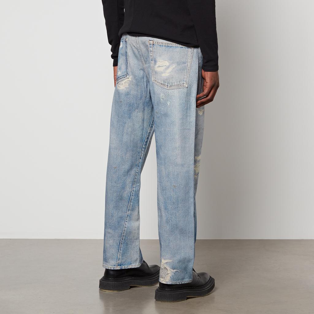 Our Legacy Our Legacy Third Cut Distressed Denim Wide-Leg Jeans