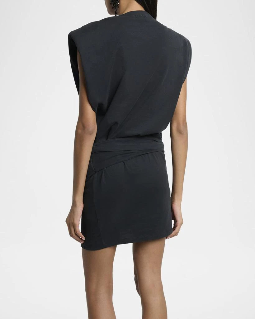 Isabel Marant Marielle Strong-Shoulder Wrap Mini Dress 3