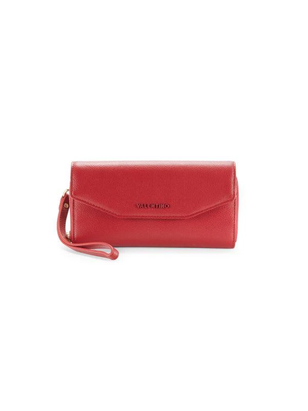 Mario Valentino Marcus Palmellat Leather Wristlet Wallet 1