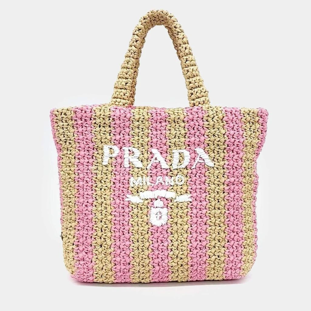 Prada Prada raffia tote bag 1