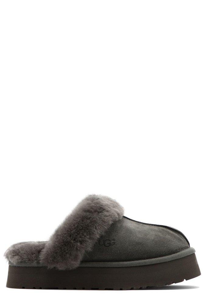 UGG UGG Disquette Logo Embossed Platform Slippers