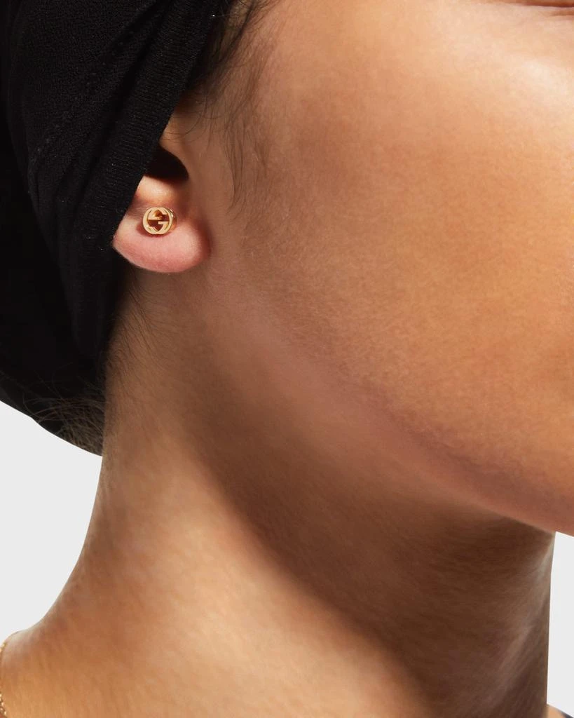 Gucci Interlocking-G Stud Earrings in Yellow Gold 2