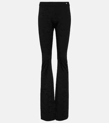 Versace Greca intarsia high-rise flared pants 1