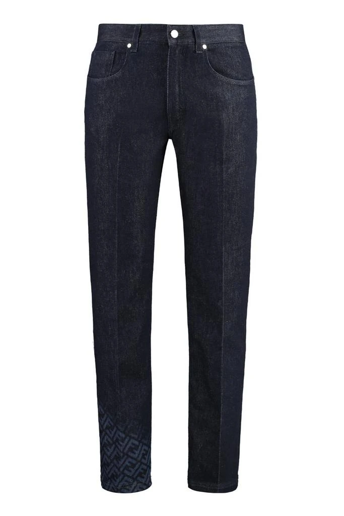 Fendi Fendi Regular-Fit Cotton Jeans 1