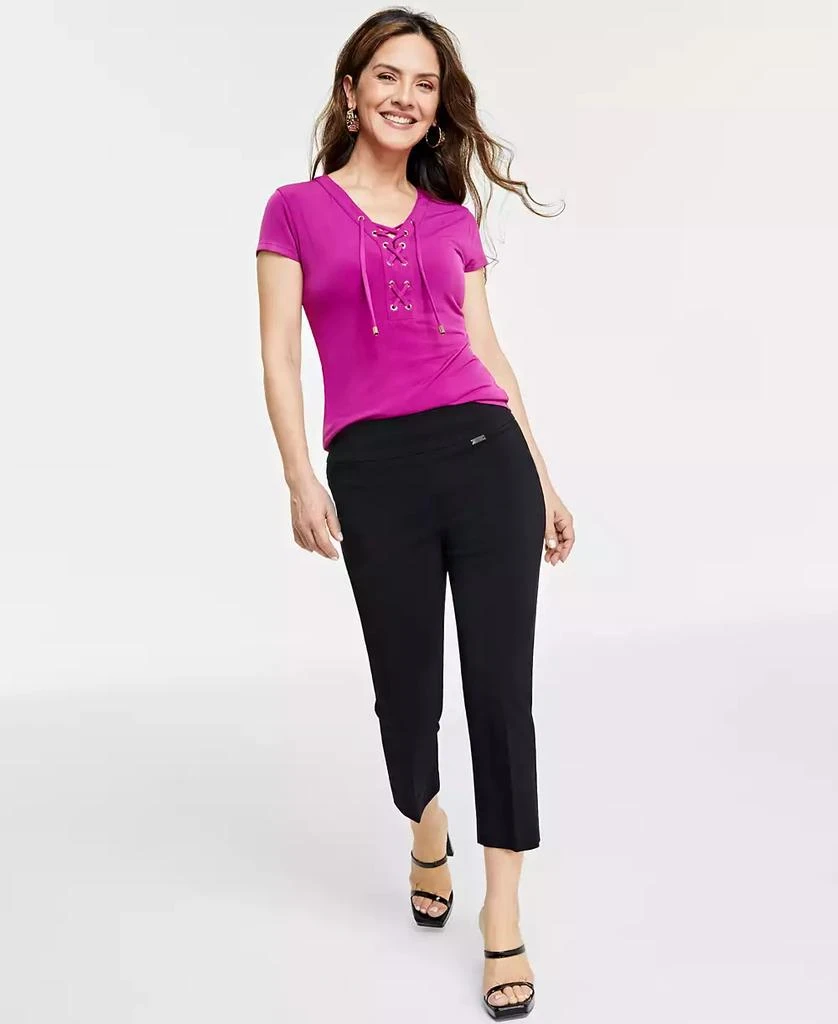INC International Petite Mid-Rise Straight-Leg Capri Pants, Created for Macy's 1