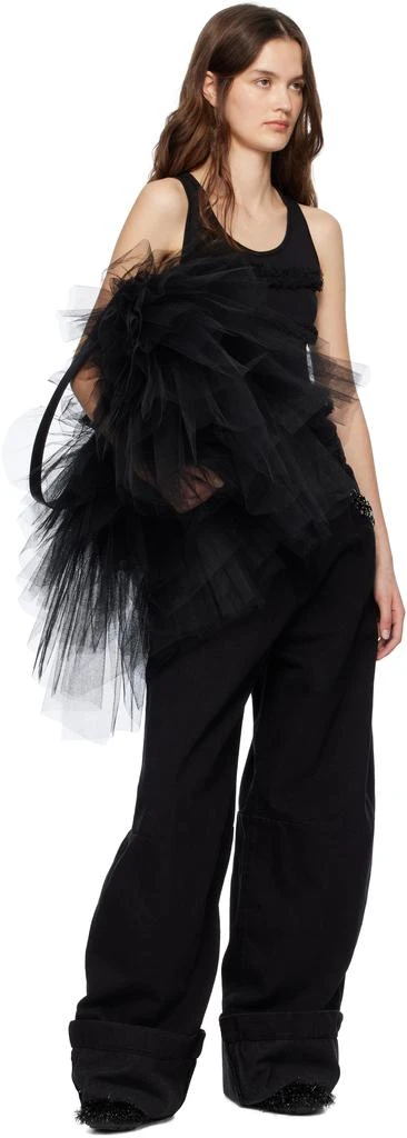 Simone Rocha Black Oversized Frilly Tutu Bag 4