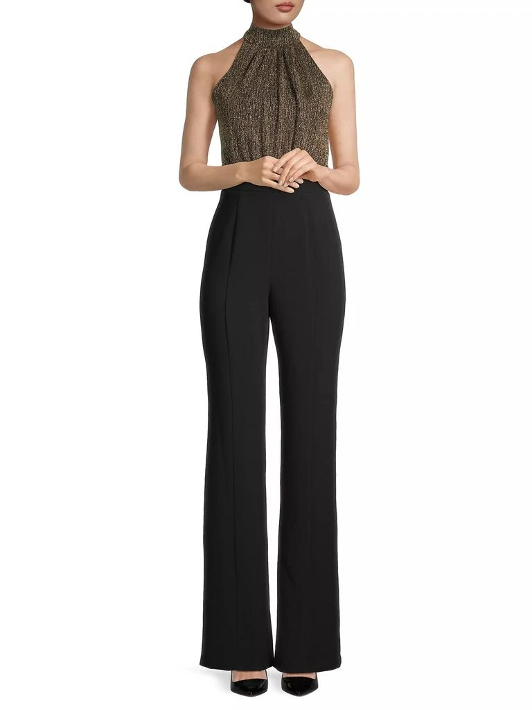 Black Halo Genesis Halterneck Straight-Leg Jumpsuit 2