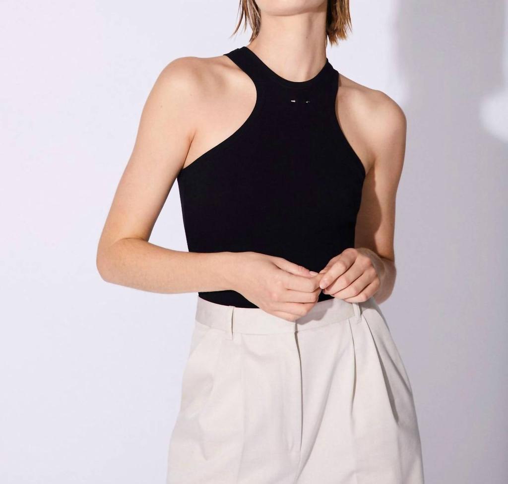 BARBARA BUI Barbara Bui - Halterneck Ribbed Jersey Tank Top