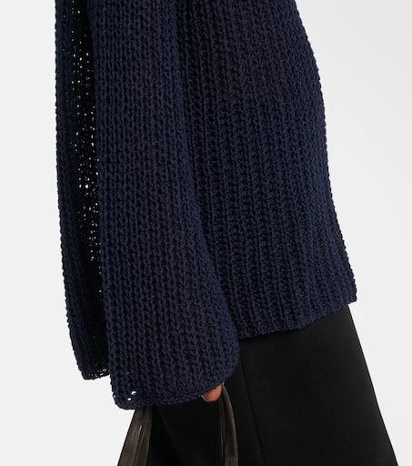 Khaite Elowen open-knit cotton-blend sweater 5