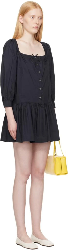 Sandy Liang Navy Delia Minidress 2