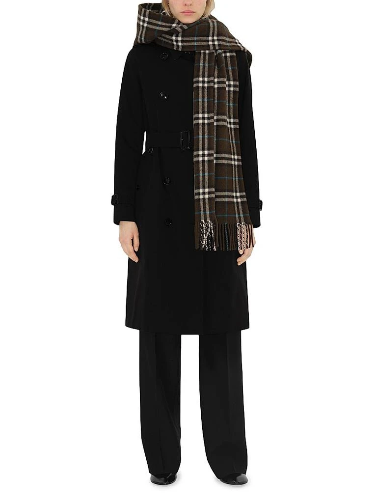Burberry Lola Check Hooded Cashmere Scarf 2