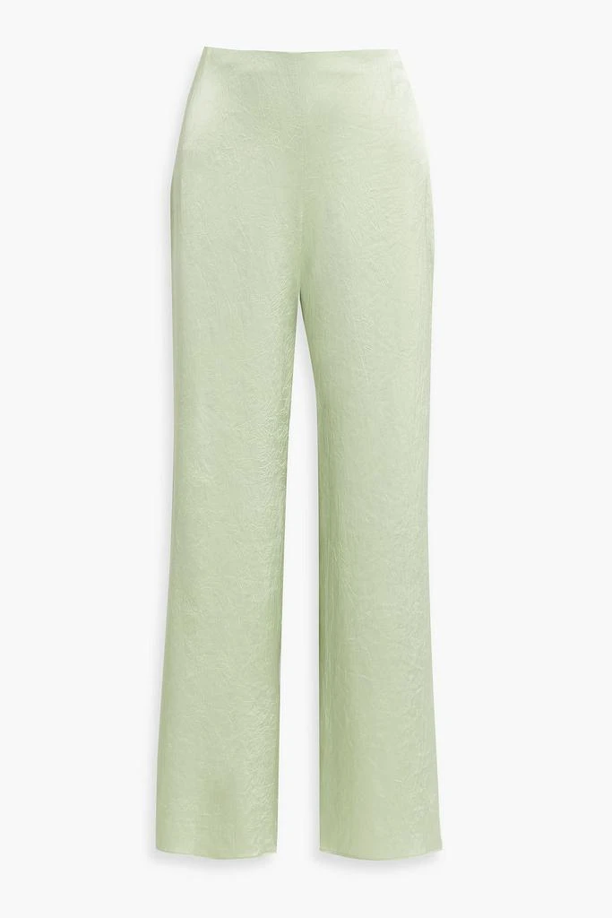 Vince Crinkled-satin wide-leg pants 1