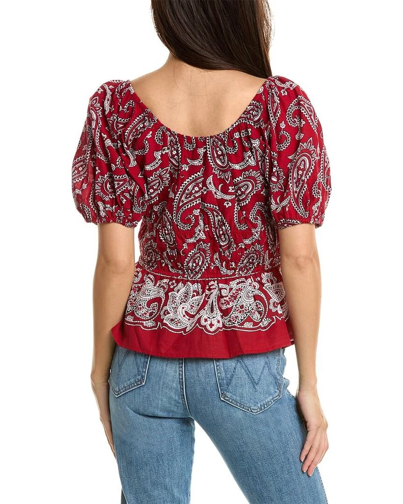 SEA NY SEA NY Theodora Paisley Print Puff Sleeve Top 2