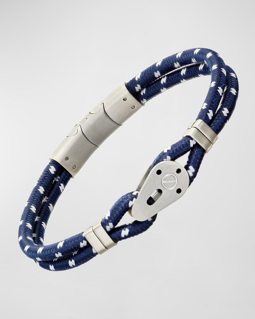 LINK UP Men's Sailing Pulley Nylon Cord Bracelet