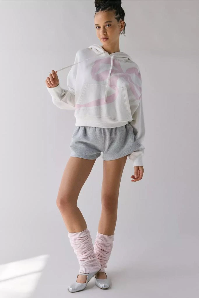 LOVESHACKFANCY LoveShackFancy Brunella Bow Graphic Cotton Hoodie Sweatshirt 2