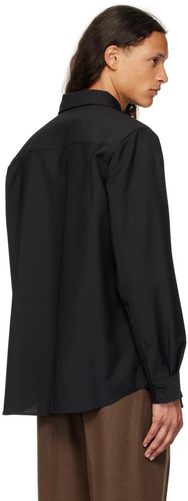 Róhe Black Slim Classic Shirt 3