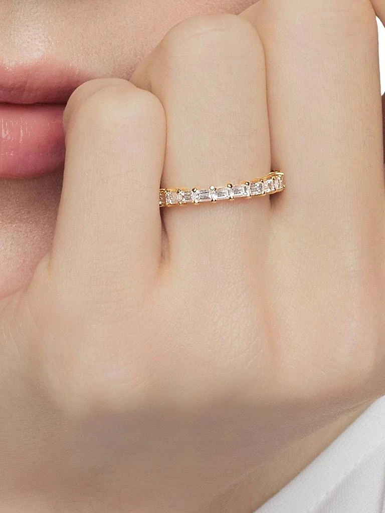 David Yurman DY Eden Partway Band Ring in 18K Yellow Gold 8