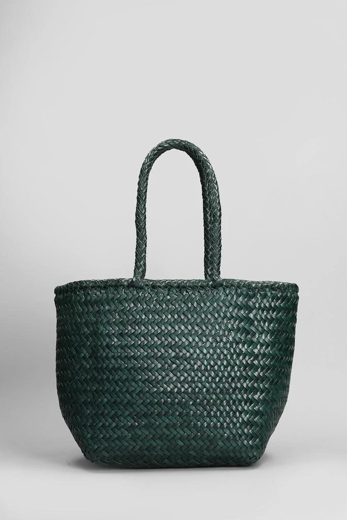 Dragon Diffusion Grace Basket Small Tote In Green Leather 3