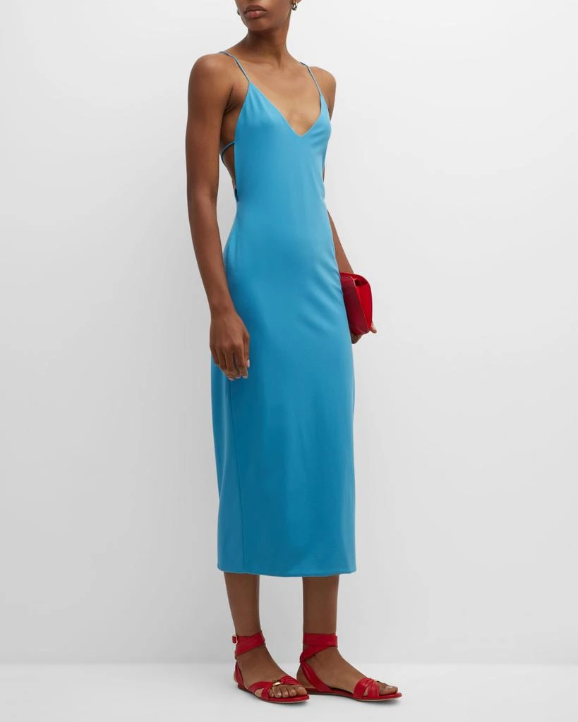 eileen fisher viscose jersey crew neck dress Eileen Fisher Viscose Jersey Crew Neck Dress Fongt main image 0