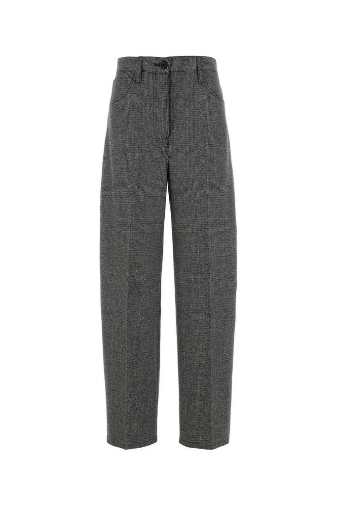 Prada Prada Triangle-Patch Pleat-Detailed Trousers 1