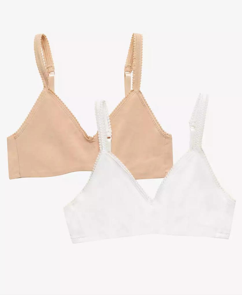 On Gossamer Women's Cabana Cotton Bralette, Pack of 2, 010404P2