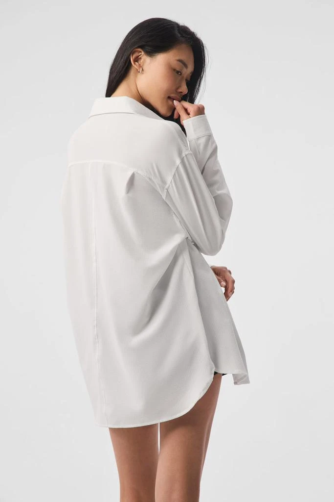 Alo Yoga Dreamscape Button Down Long Sleeve - White 3