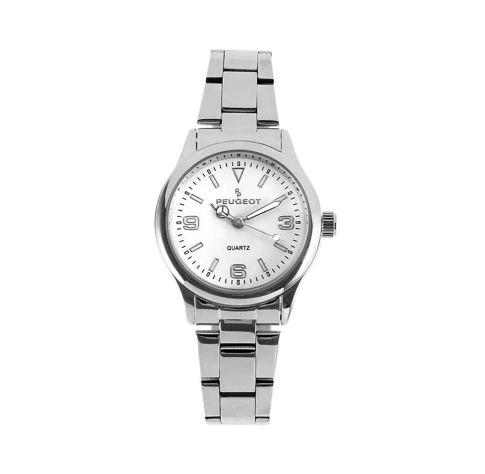 Peugeot Women
s Silver Everyday Easy-Read 32mm Status Bracelet Watch