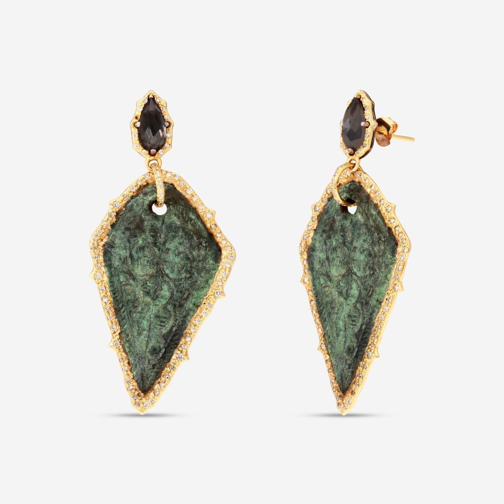 Armenta Armenta Sueno 18K Yellow Gold Diamond Drop Earrings 19850
