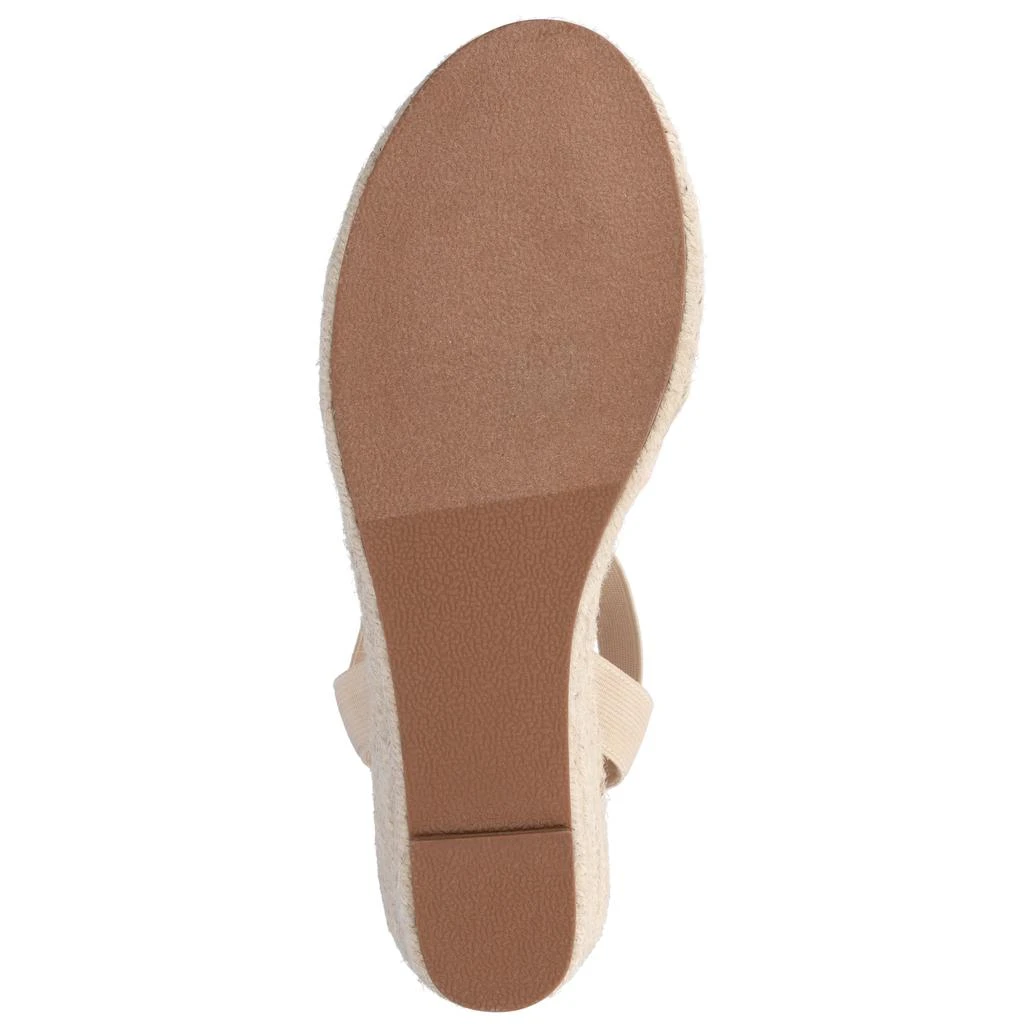 JOURNEE Women's Ashlee Medium and Wide Width Espadrille Wedge Sandals 5